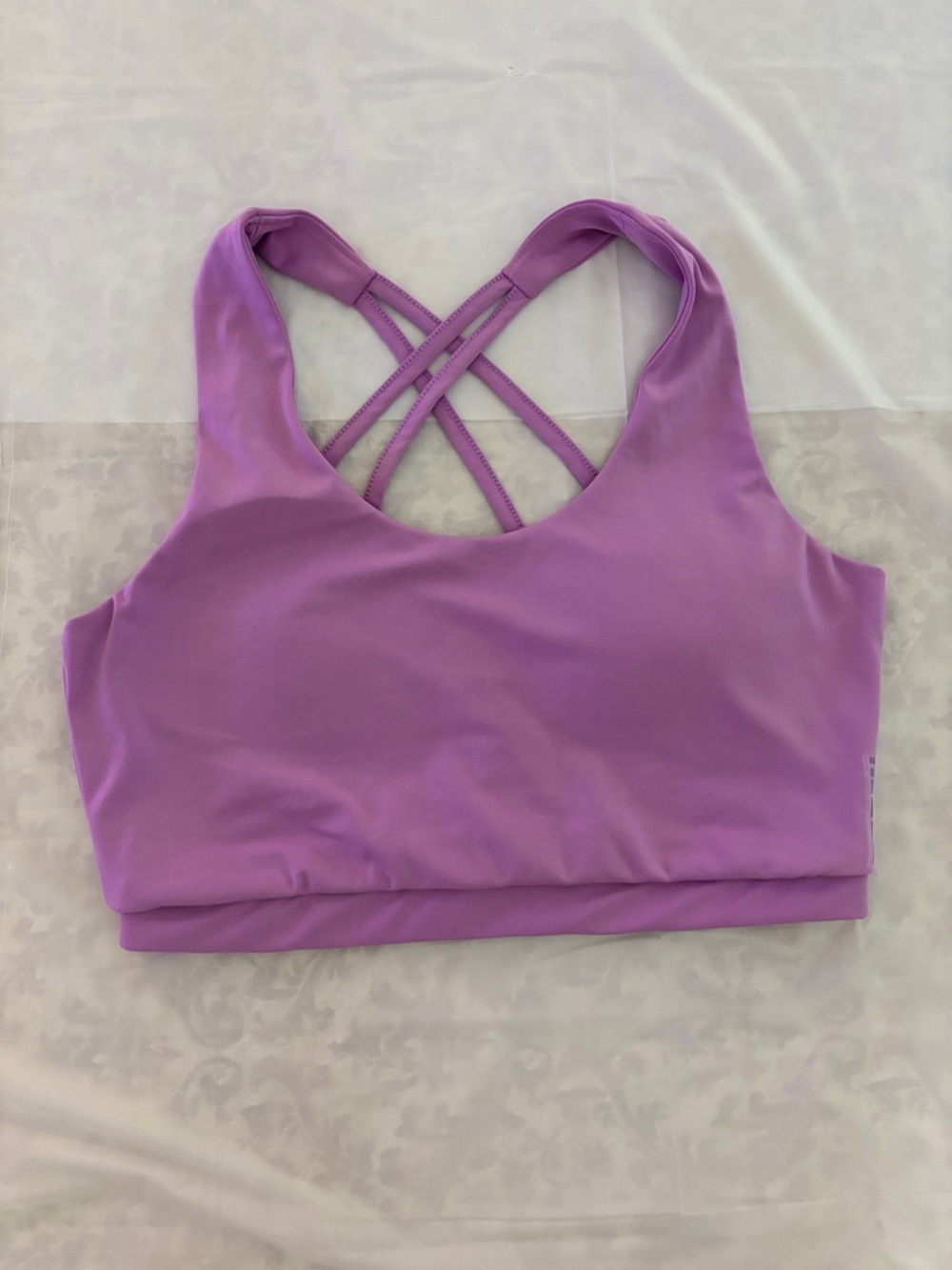 Purple Crisscross Back Sports Bra - Women Intimates & Sleepwear